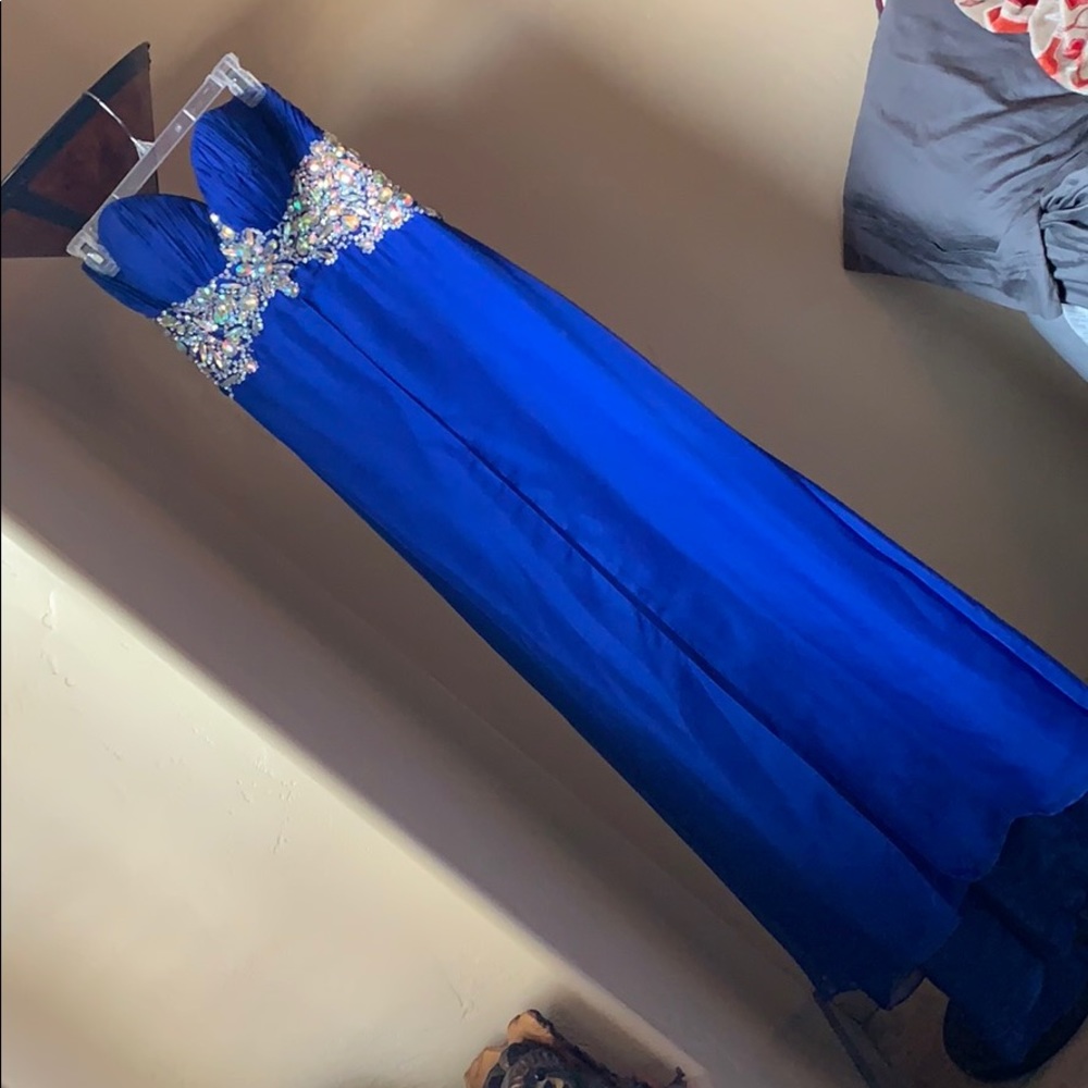 Strapless prom dress